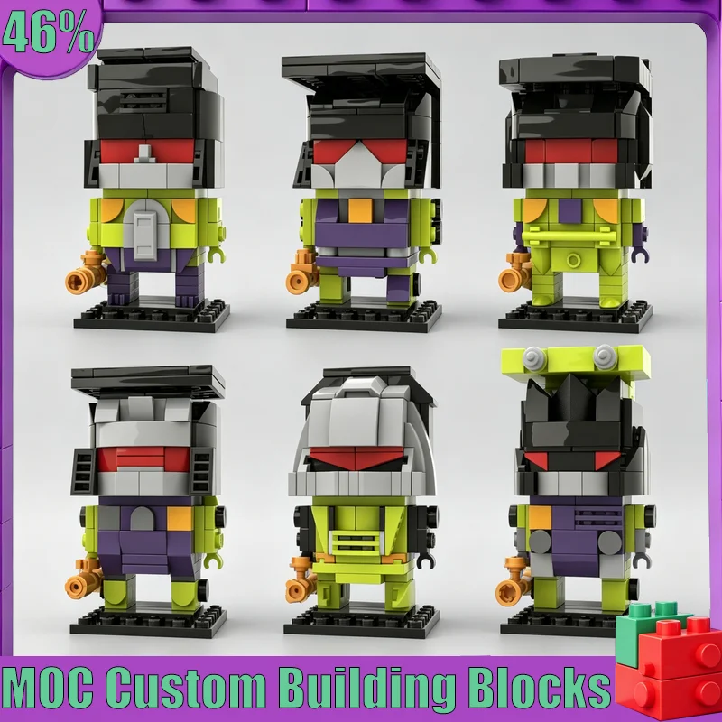 NEW 890PCS Robot Transformer Character MOC Custom Puzzle DIY Assembly Educational Creative Building Blocks Toy Collection Gift