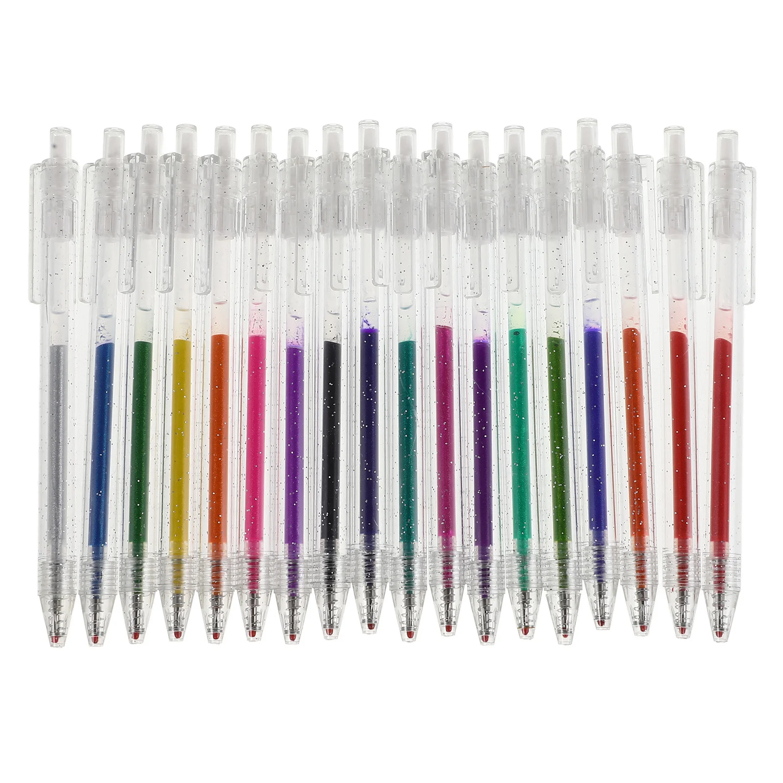 

18Pcs Glitter Gel Pen Set Multi Colored Smooth Writing Pens for School Office Supplies Notes Coloring Highlighter Compact