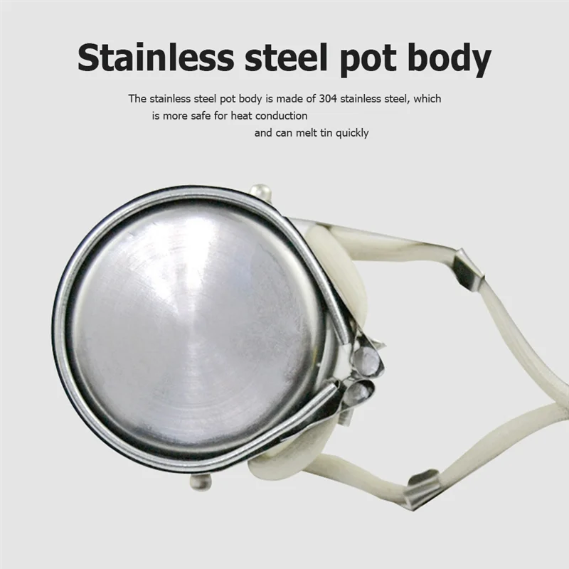 AA63 HOT 300W Tin Melting Solder Pot Handheld Soldering Repair Furnace Adjustable Temperature Desoldering Pot Tool EU Plug Easy