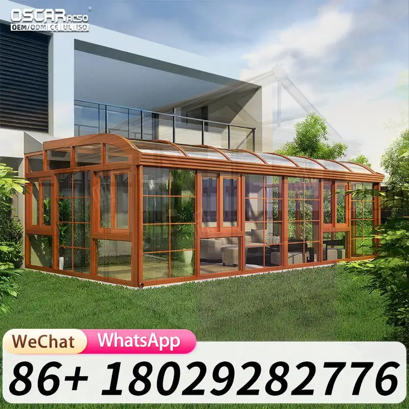Prefabricated 20ft 40ft Folding Expandable Container Villa Prefab Mobile Tiny Home Two Three Four Bedroom Terrace Glass Sunroom