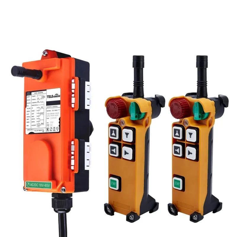 Nice UTING CE FCC Industrial Wireless Radio Double Speed F21-4D Remote Control (2 Transmitters+1 Receiver) for Crane