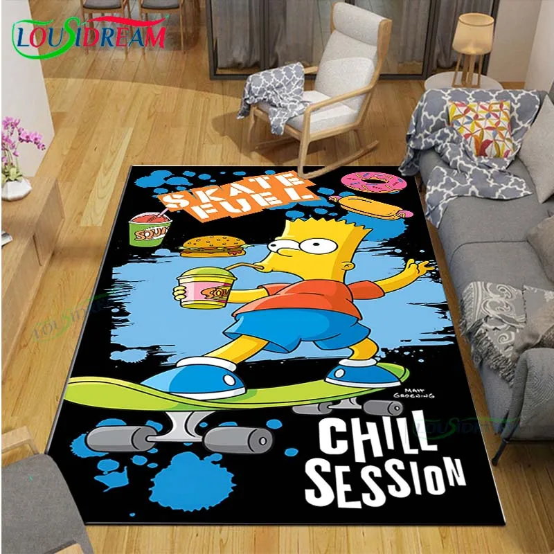 

Hot Cartoon TV Role Printed Carpet Outdoor Rug Area Rug Non-slip Carpet Bedroom Decor Carpet for The-A-Simpsons Room Gift