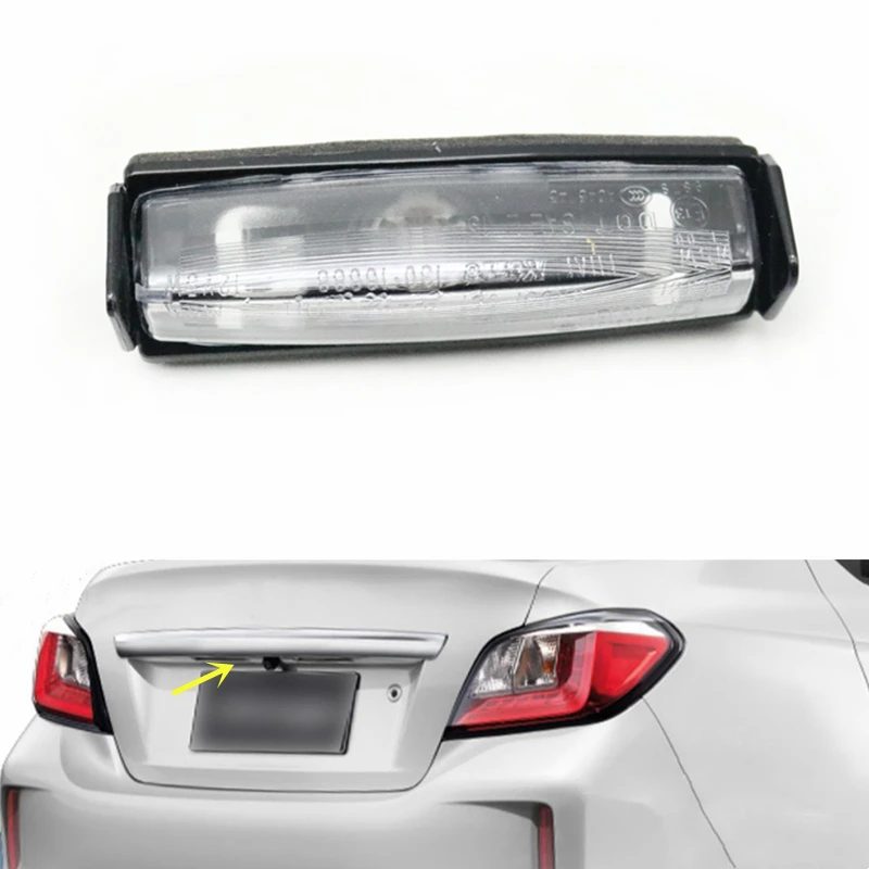 Rear License Plate Light Lamp Assy With Bulb 1x 2x For Mitsubishi Pajero Sport Attrage Mirage Space Wagon 2008-2022