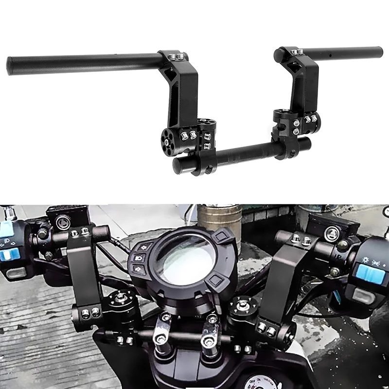 22mm Motorcycle Handlebar Adjustable Steering Handlebars Kit  Universal For Yamaha Scooter 125cc Dirt Bike Racing