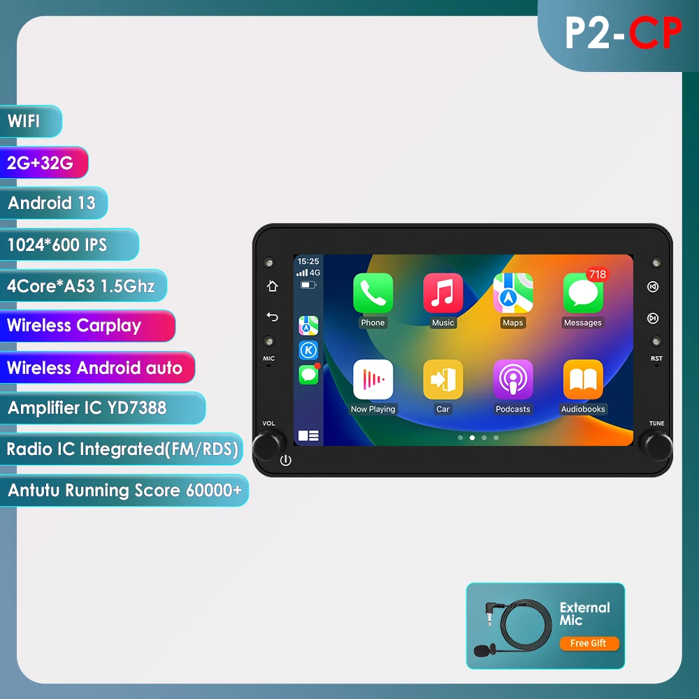 2DIN Carplay Android Auto Intelligent systemen voor Alfa Romeo 159 Brera Spider Sportwagon autoradio 7862 Octa Core multimediaspeler met koelventilator hoofdunit