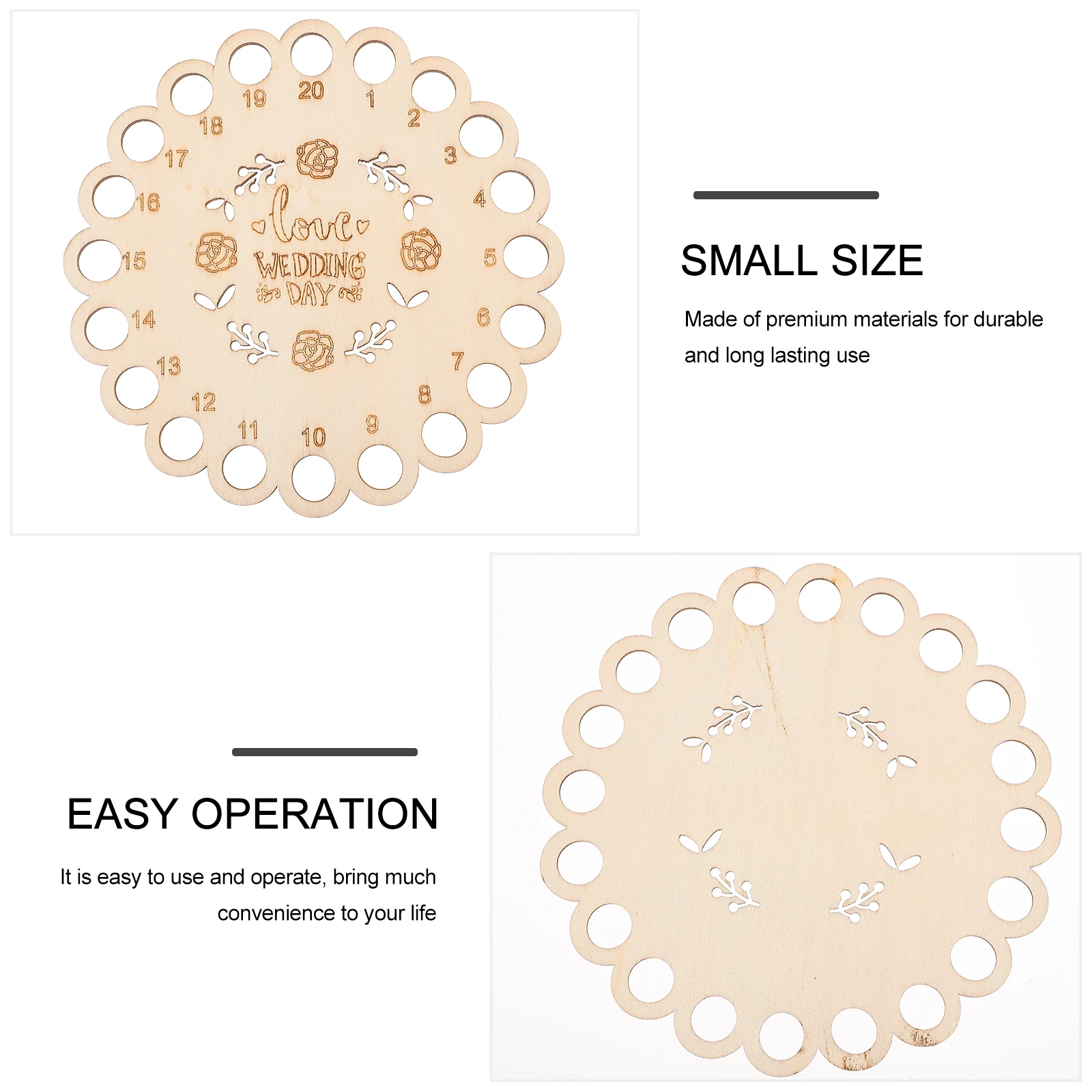 

1pc Wooden Thread ganizer Embroidery Floss Board Stitching Holder Sewing Storage Plate Winding Tool Compact for Sewing