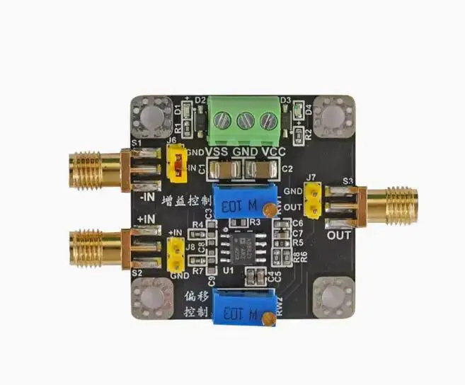 AD8421 Instrument Amplifier Module High-precision MV/uV Weak Small Signal Amplifier Single Terminal Differential