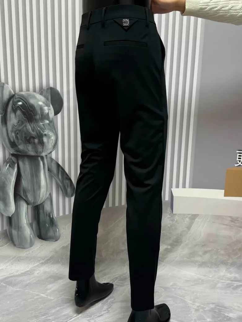 

Высококачественные мужские повседневные брюки: новая коллекция весна-лето, стильные, модные, легкие, люксовые, трендовые, премиум-класса, прямого кроя.