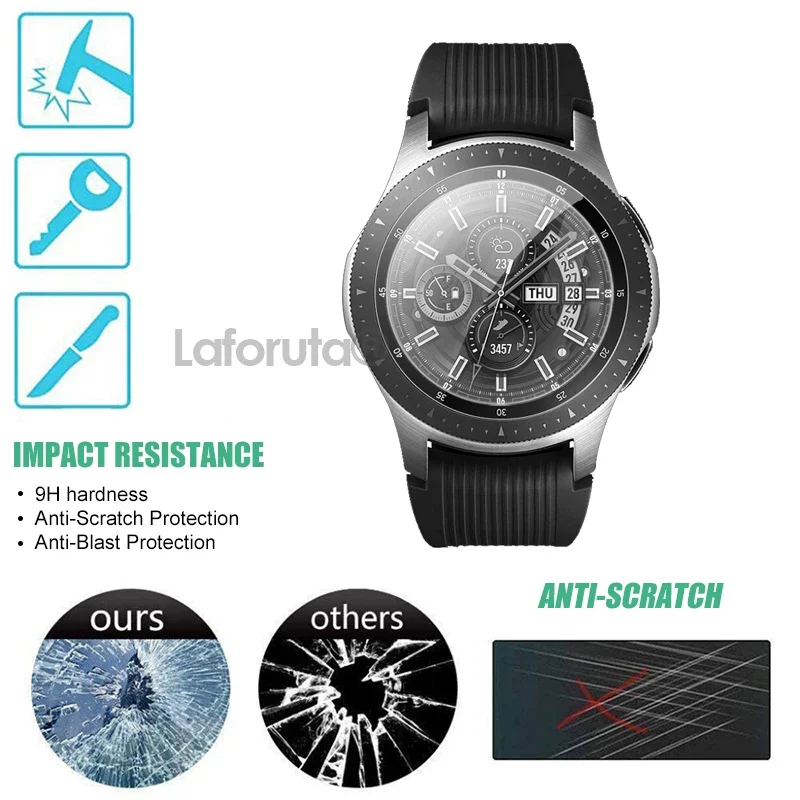 Screen Protector For Galaxy Watch 2 Tempered Glass 2 42mm 46mm 3 41mm 45mm Classic Tempered Glass Protective Film for Samsung