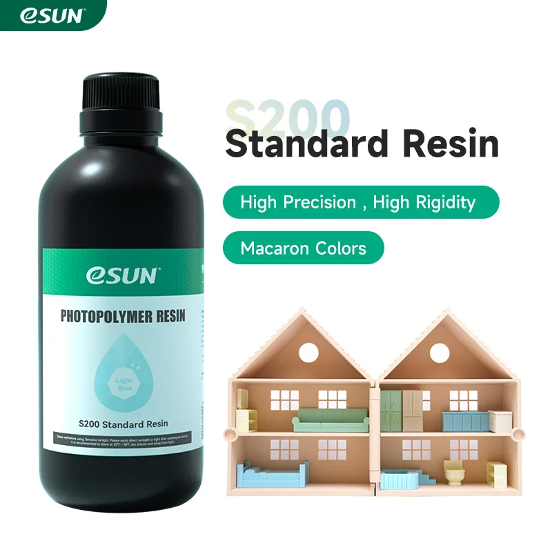 

eSUN S200 Standard Resin For 3D Printer UV 405nm LCD Photopolymer Resin for Photon UV Curing Liquid 3D Standard Resin 0.5KG/ 1KG