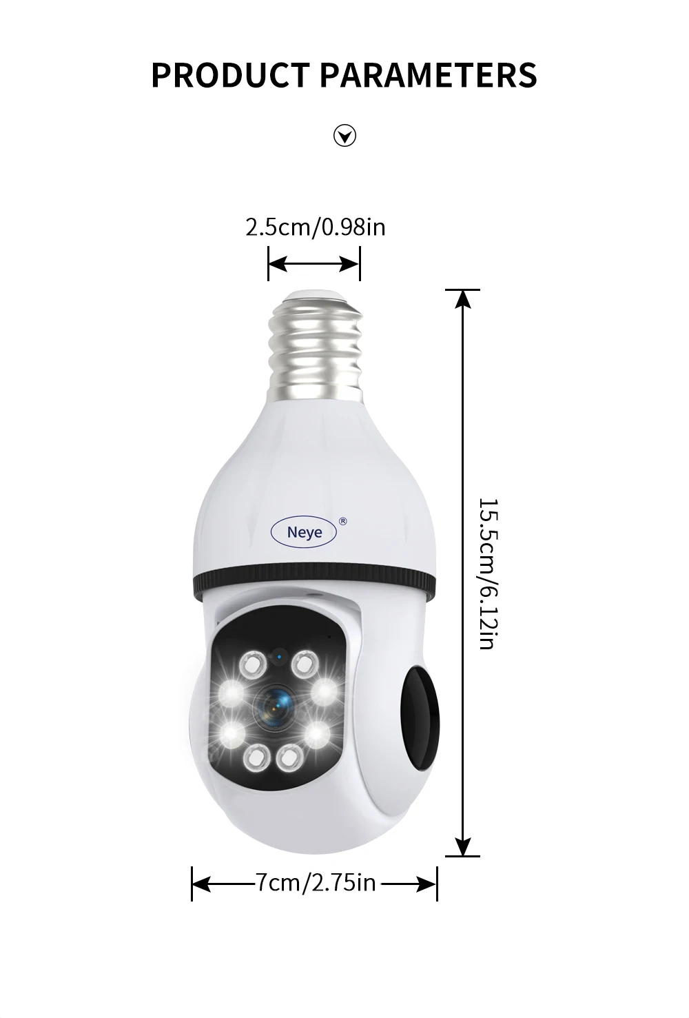 Neye S20 8MP/4K WiFi Smart Home Sicherheit Kamera 1080P HD 10X Digital Zoom PTZ IP Kamera automatische Tracking Sicherheit Überwachung – Detail 8