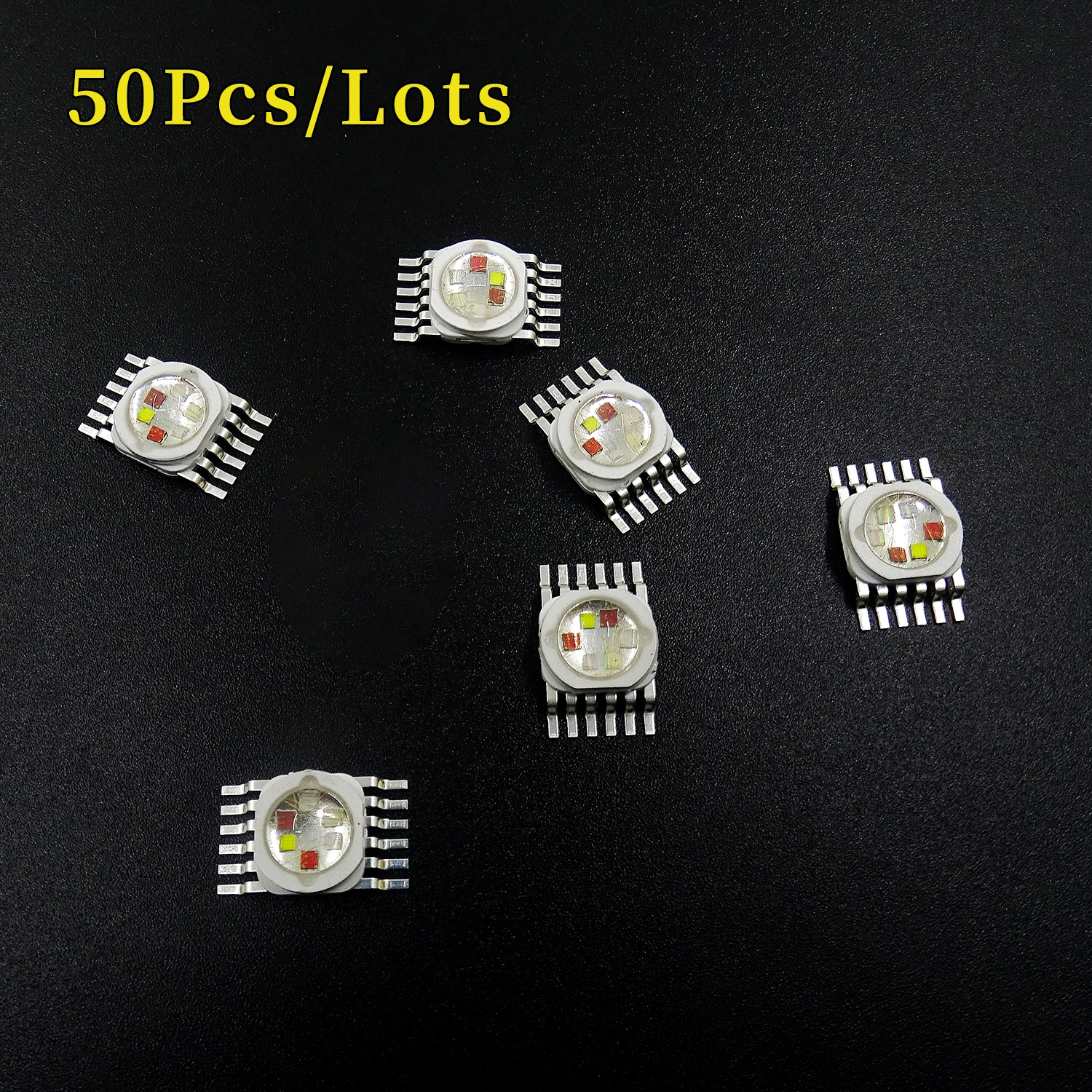 

50 pcs/pack JINGXING 10W RGBWA UV 6 in 1 LED Bead Lamp Source Led Chip LED Lamp Bead Led light For Led Stage Lighting