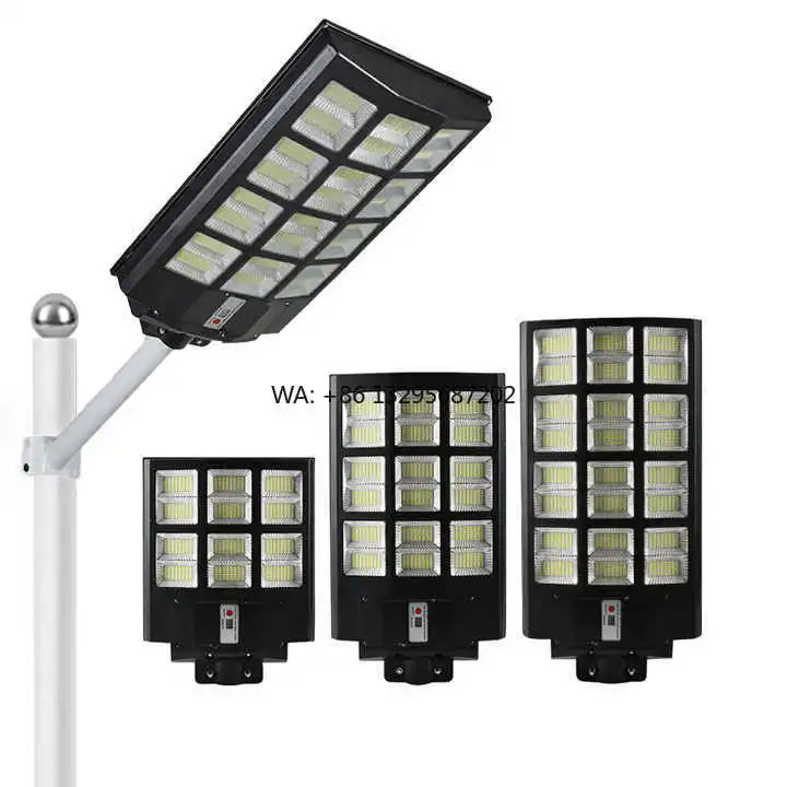 라이트신서 고품질 올인원 태양광 가로등 1200w 야외 방수 LED ABS 바디 모션 센서 태양광 가로등