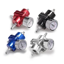 Universal Car  0-140PSI Adjustable Regulator Fuel Pressure Regulator With Gauge Instructions AN6 1/8 NPT Fitting Car Accessories