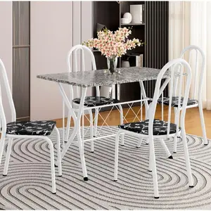 Mesa de Jantar 4 Cadeiras Retangular Branca Artefamol Ravena 8 principais vendas mesa jantar branca - №8