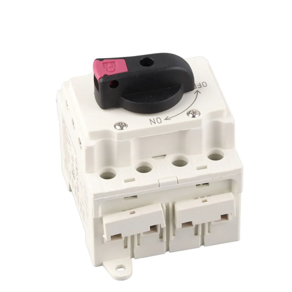 DC 1500V Solar Disconnect Switch 32A 4 Poles Photovoltaic DC Isolation Switch IP66 DIN Rail Mount PV Solar Disconnect Switch