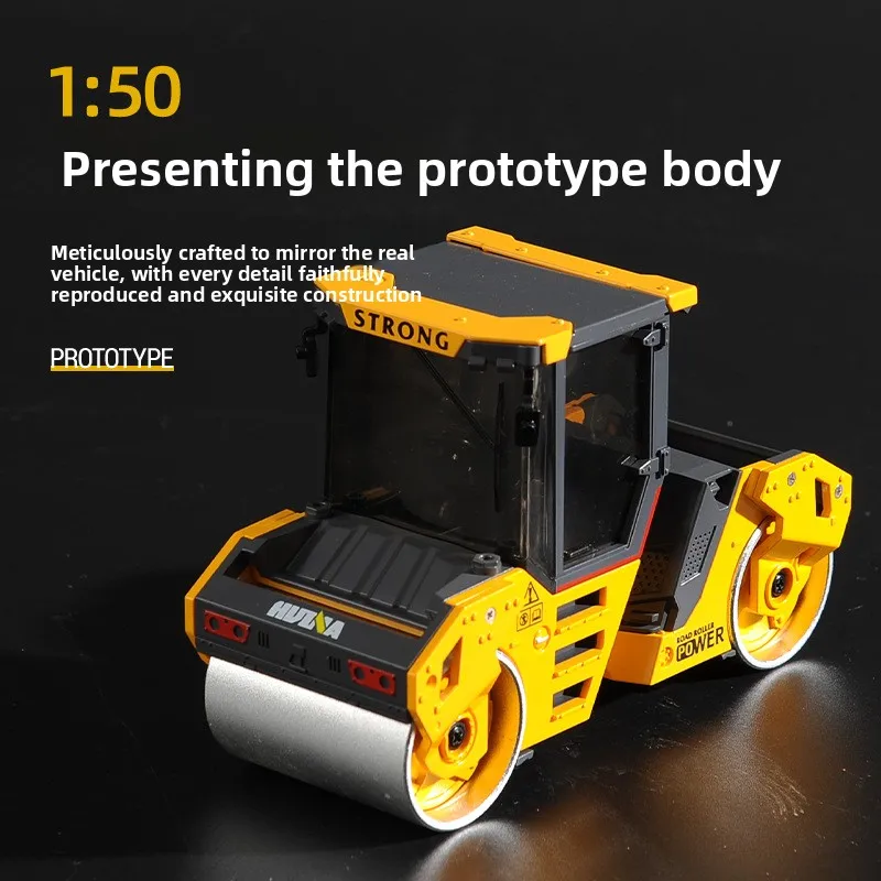Huina Alloy Truck Modell Roller 1/50 Doppelradmodell Technik Autos Doecast Trucks Kindersammlung Spielzeug für Jungen Geschenk