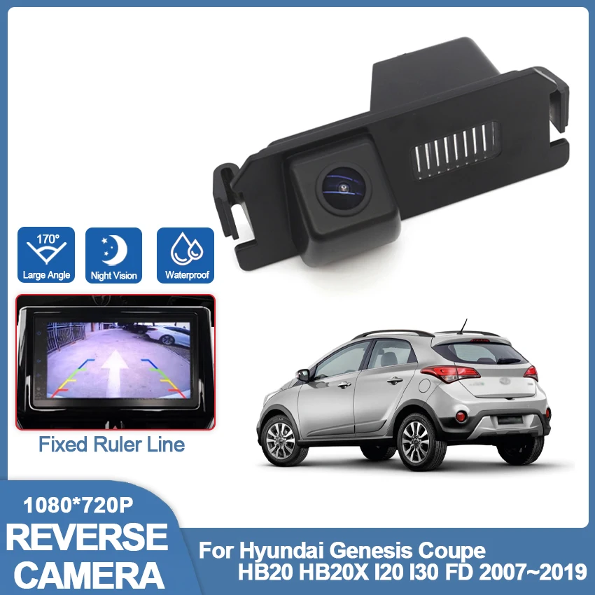 HD CCD High quality RCA 1080*720 Vehicle Rear View Camera For Hyundai Genesis Coupe HB20 HB20X I20 I30 FD 2007~2017 2018 2019