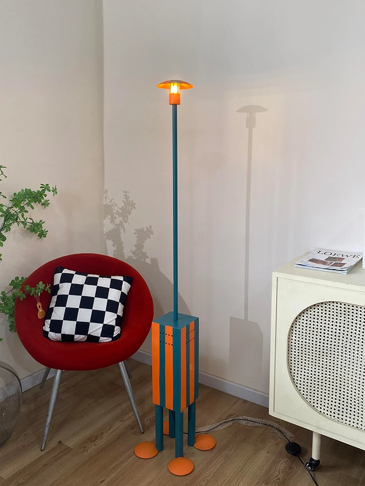 Italy Personalized Fashion Vertical Floor Lamp Living Room Bedroom Iron Custom Memphis Children's Room Floor Lamps