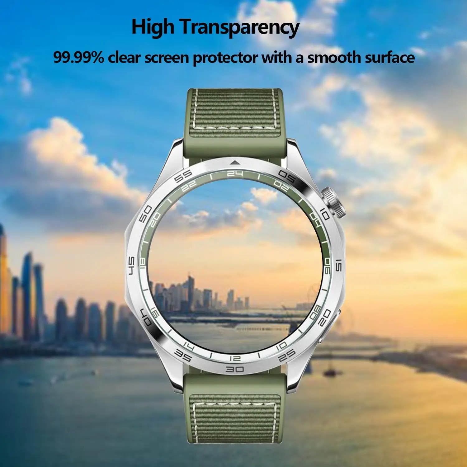 1-4PCS Tempered Glass For Huawei Watch GT 4 46mm 41mm Screen Protector HD-Clear Full Coverage Film For Huawei GT4 46 Glass Films