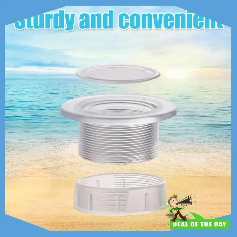 24-Hour Delivery Patio Table Umbrella Insert, Clear Thickened Parasol Hole Ring Plug And Cap Set For Outdoor Garden Pool Picnic