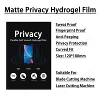 25-100pcs Matte Privacy TPU Hydrogel Movies Flexible Soft Phone Screen Protection for SUNSHINE Film Cutting Machine Y22 Ultra