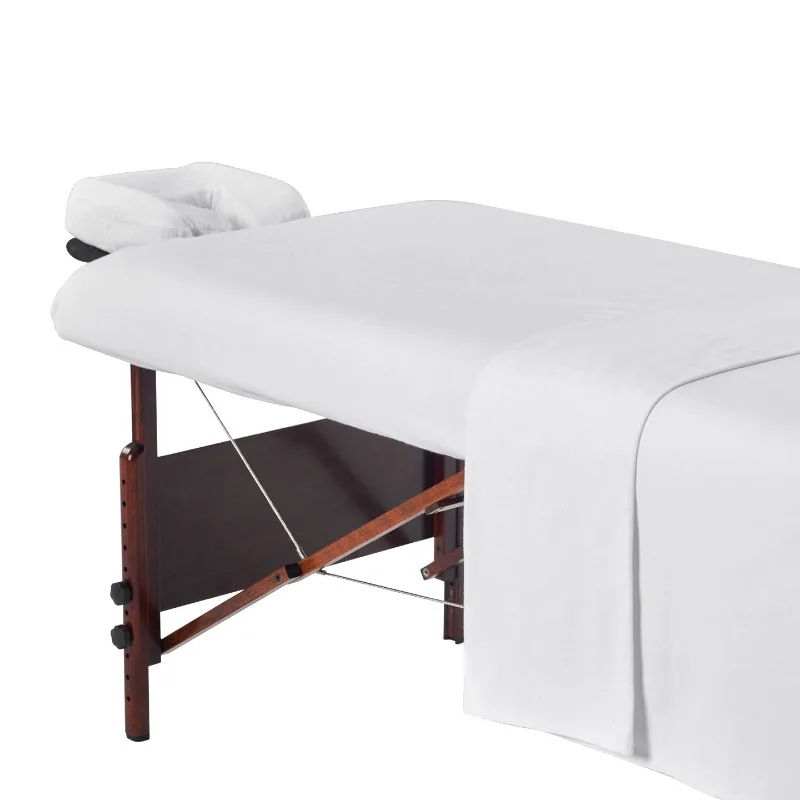 185x80cm Unscented Microfiber Massage Table Sheet Set Premium Salon SPA Bed Cover Flat Fitted Sheet Kit with Face Cradle Cover