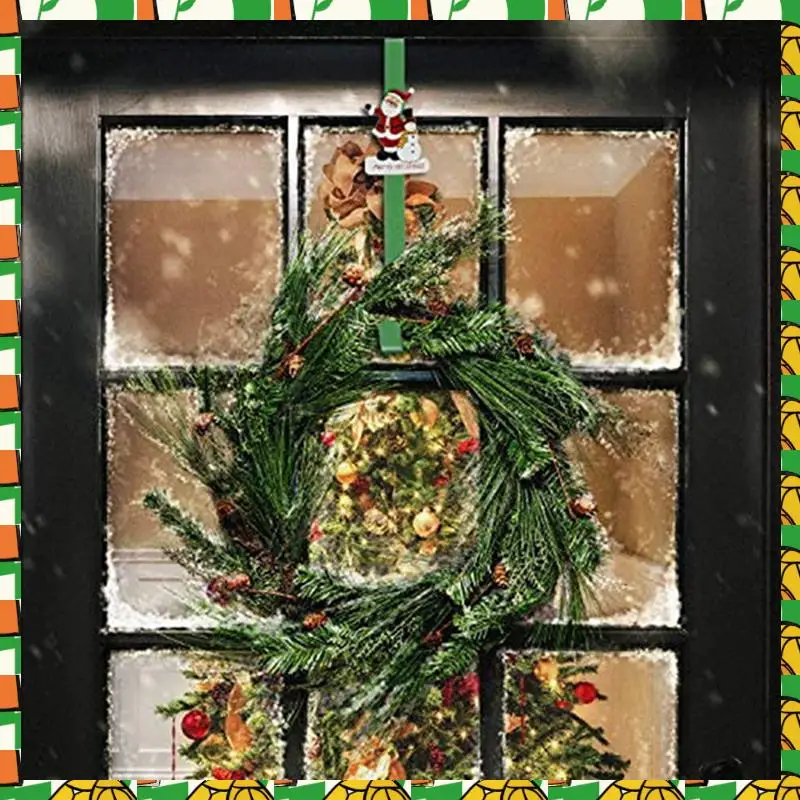 

Professional Tool 3 Piece Christmas Wreath Hangers As Shown Metal 12 Inch Cartoon Over The Door Hooks Winter Snowmen Santa Star