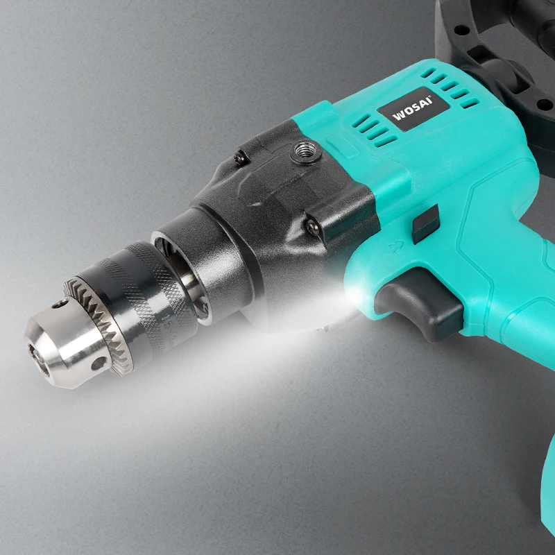 WOSAI MT-Series 20V Brushlessไฟฟ้าเจาะ130NMไขควงไฟฟ้าไร้สาย1/2 "โลหะล็อคอัตโนมัติChuckน้ำแข็งเจาะตกปลา