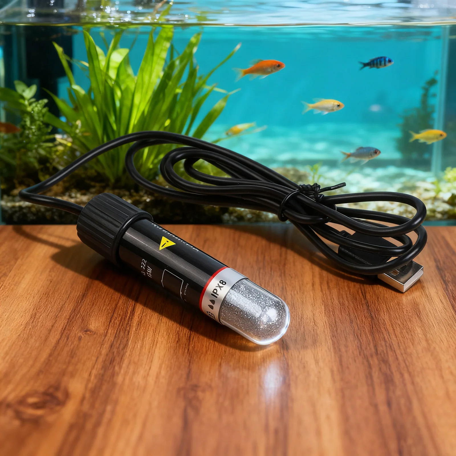 

USB-нагреватель, небольшой аквариумный обогреватель для объема воды до 25 литров, кварцевое стекло, быстрое преобразование нагрева