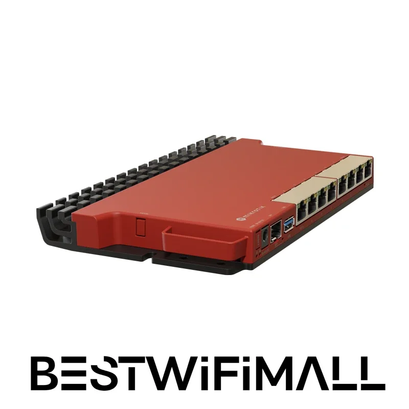 MikroTik-L009UiGS-RM Roteador, Um Poderoso Dual-Core, CPU ARM, PoE, 2.5G SFP Port, 1U Rackmount Acessórios