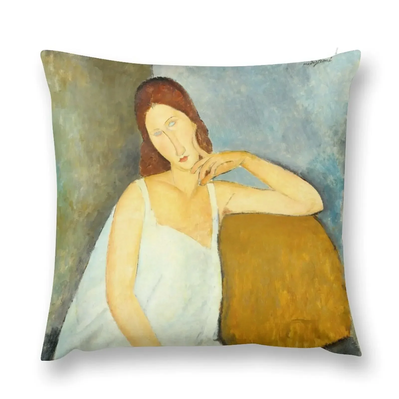 Amedeo Modigliani. Jeanne Hébuterne, 1919. Throw Pillow Luxury Cushion Cover pillowcases for sofa cushions pillow