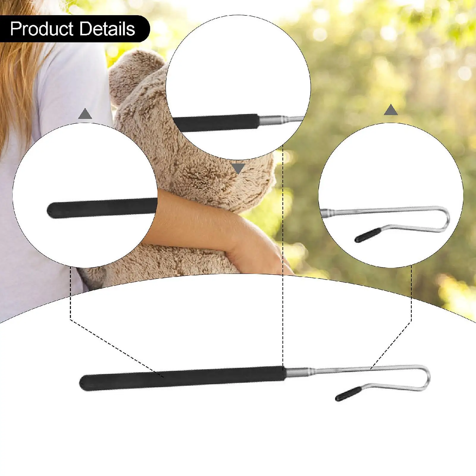 Tige de commande de bras de poignée de marionnette pour marionnettes petites et grandes, jouet éducatif, jeu extensible, bâton de commande de poignée de marionnette réglable