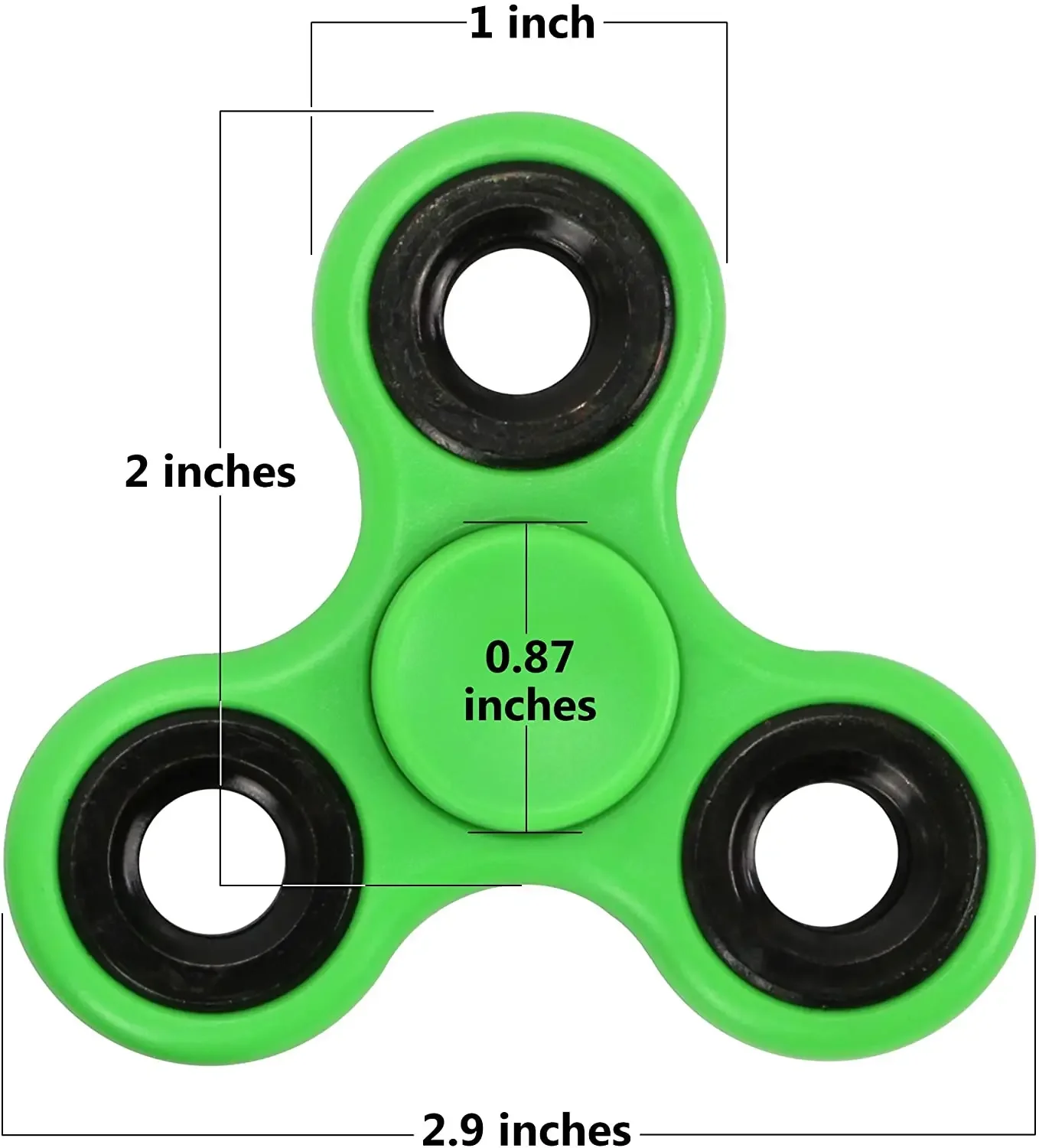 High-Quality ABS Fidget Spinner EDC Tri-Spinner for Stress Relief Autism ADHD Adult & Kids Fun Toy