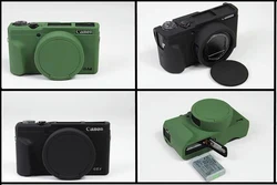 Silicon Armor Skin Case Body Cover Protector for Canon PowerShot G5 X Mark II G5XII G5X II G5X2 Camera Protective Video Bag