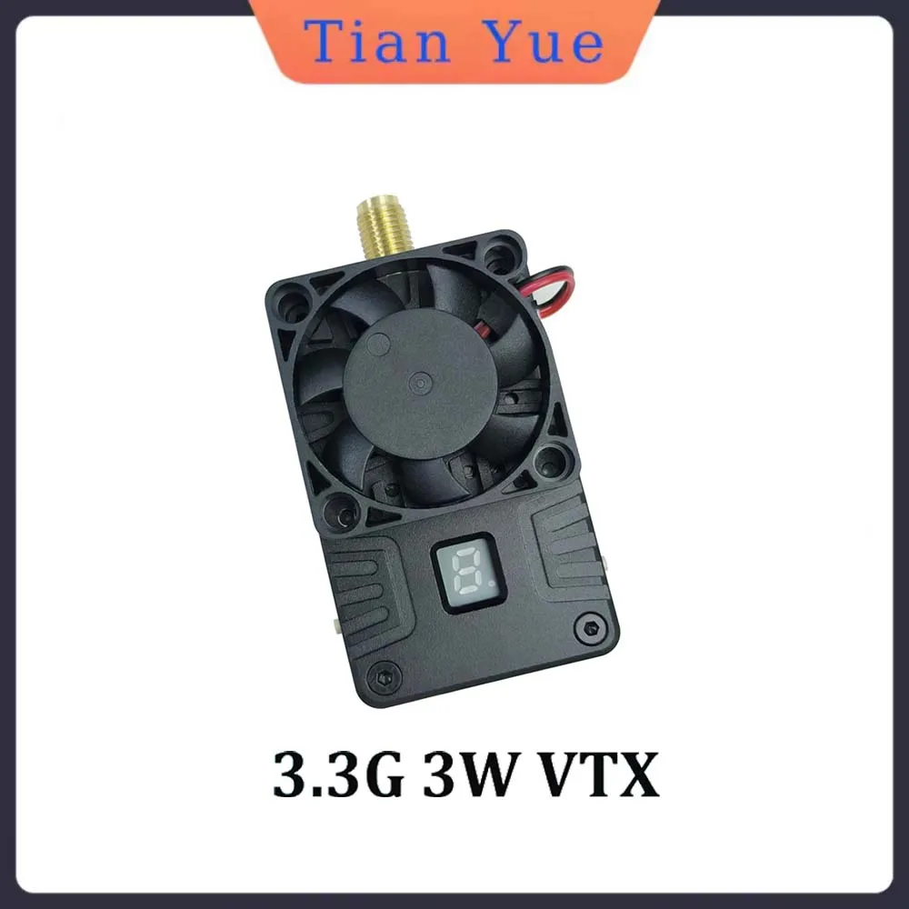

3.3G 3W FPV VTX 3000mw Long - range FPV Video Transmitter Ideal for RC FPV Racing Drone Model Part