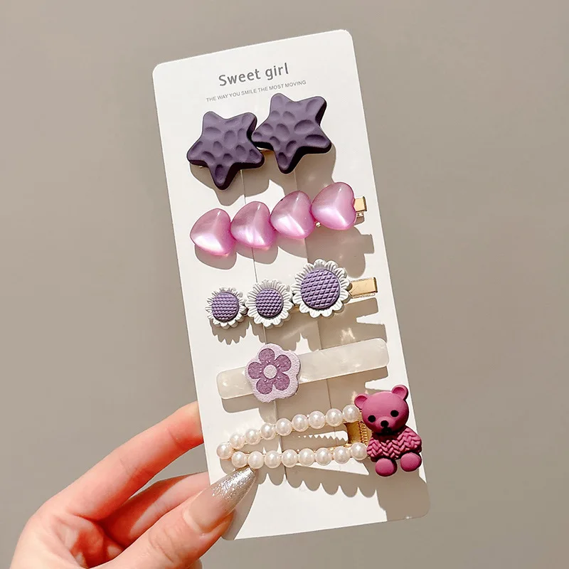 

Children's Bangs Hair Clips, Hair Tidying Tool for Girls, Autumn and Winter Plush Hairpins, Baby Bow Hair Clips, Hair Accessories