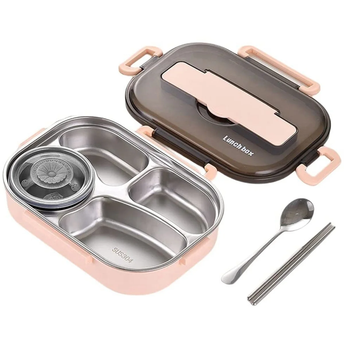 Caixas bento de 1,5l para estudantes, conjunto de talheres de lancheira bento com isolamento térmico, recipientes de almoço para crianças, lancheira 2