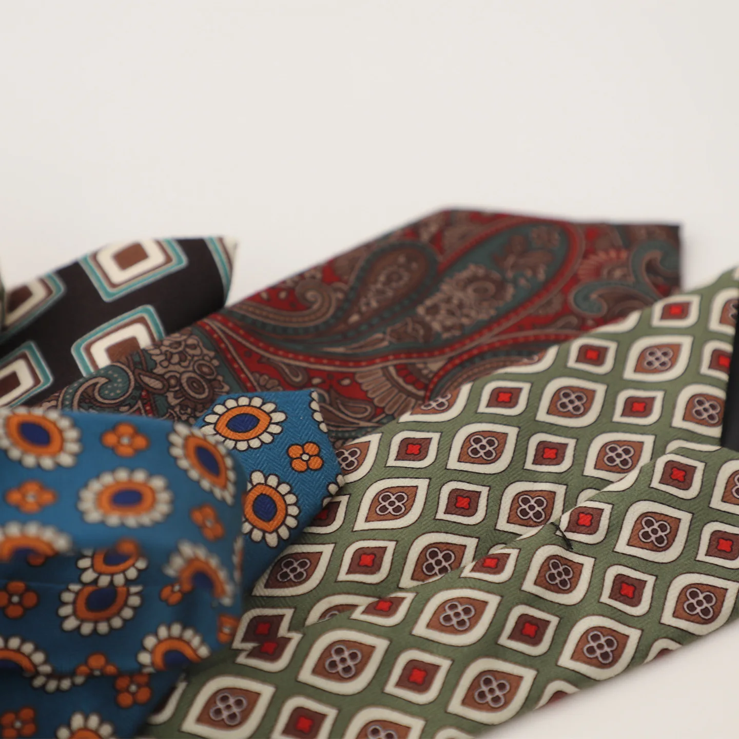 Street Style 8cm Soft Cotton Neck Ties For Men Casual Preppy Chic Dots Neckties Floral Printed Brown Striped Tie Groom Cravat