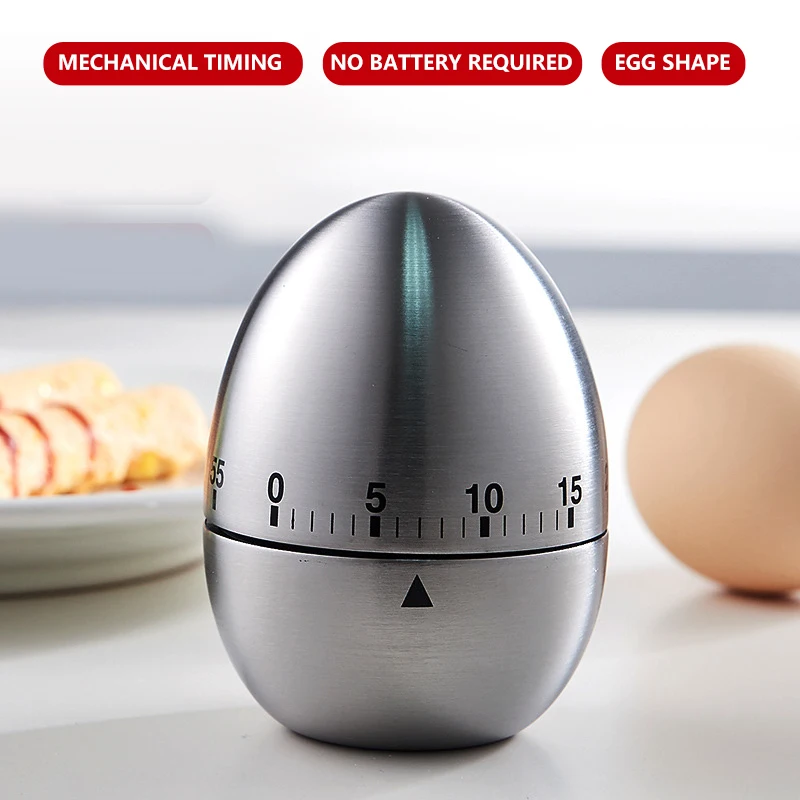 Baking Cooking Reminder Stainless Steel No Battery Required Household Portable Kitchen Accessories Kitchen Mechanical Timer