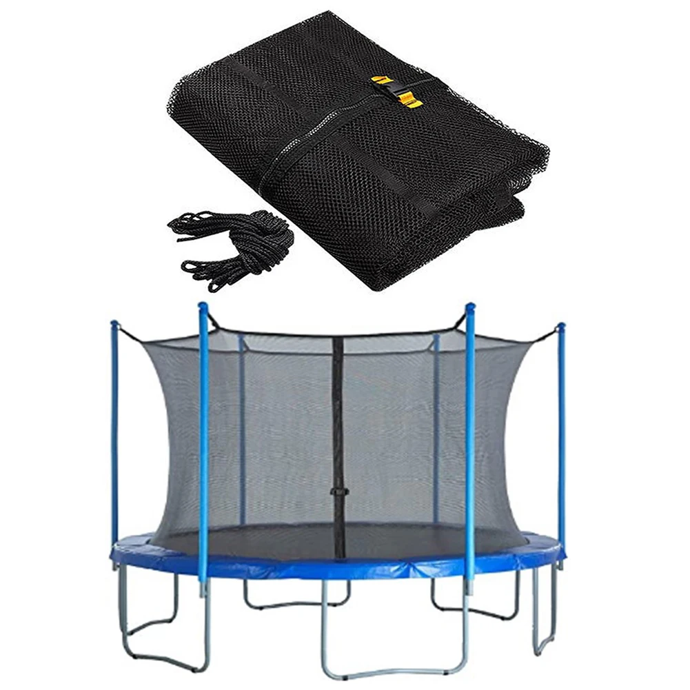6/8 Pole Trampolin Schutznetz Wetterbeständiges Sprungpolster Sicherheitsnetz Ersatz Trampolin Sicherheitsnetz Trampolin Versorgung