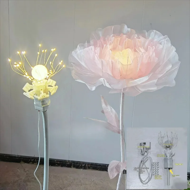 

Электрический автоматический раскрыватель цветов DIY: светящееся механическое устройство для искусственных цветов, декор для свадеб и вечеринок