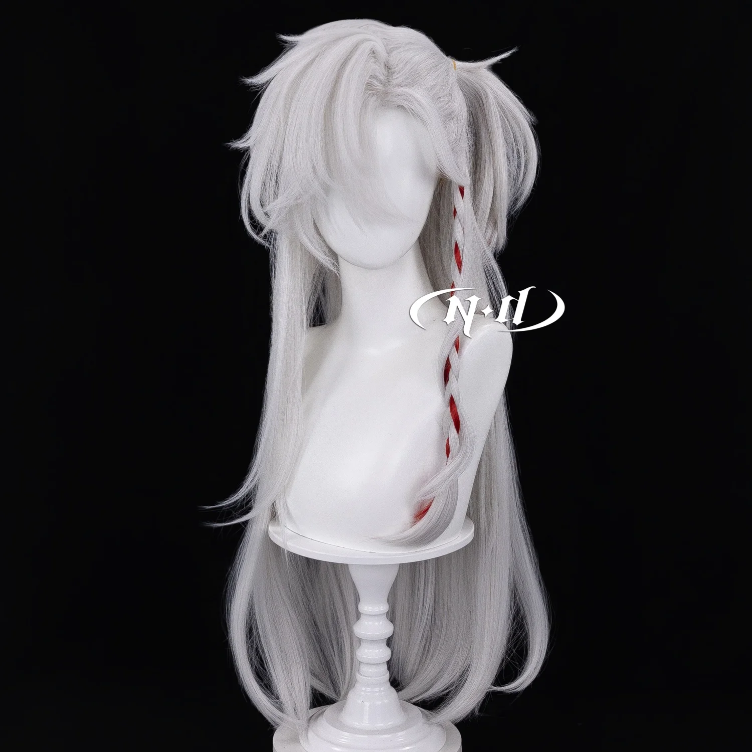 ND Brand Wolf Reign of Nightfall Cosplay Wigs Hair Hairpiece for Comic-con Cosplayer Halloween Costume Party Theme Heat-Resist