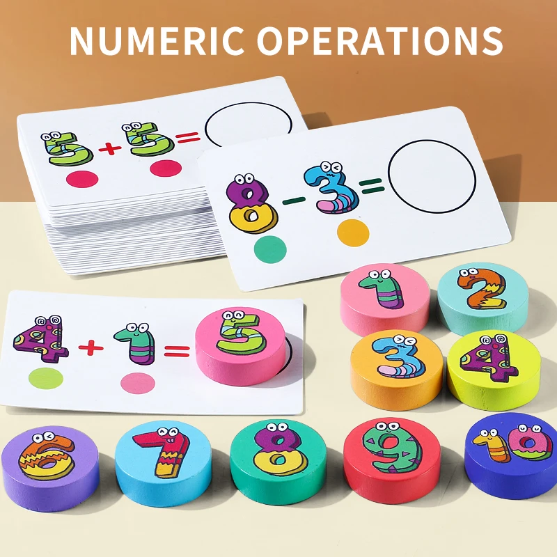 Outils d'apprentissage précoce des mathématiques pour enfants: reconnaissance des nombres et pratique des compétences mathématiques de base, jouets éducatifs pour enfants