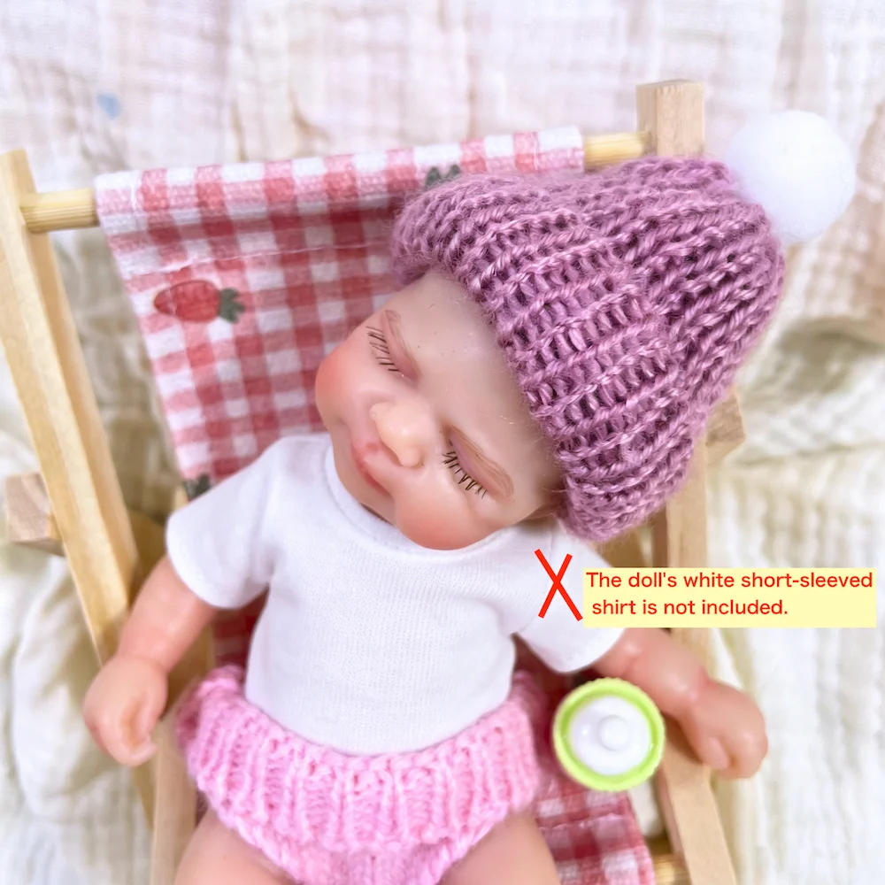 Mini 15CM Reborn Pascale Silicone Baby Doll Girl Washable Body 6 Inch Soft Solid Silicone Doll Birthday Christmas Gift Toy