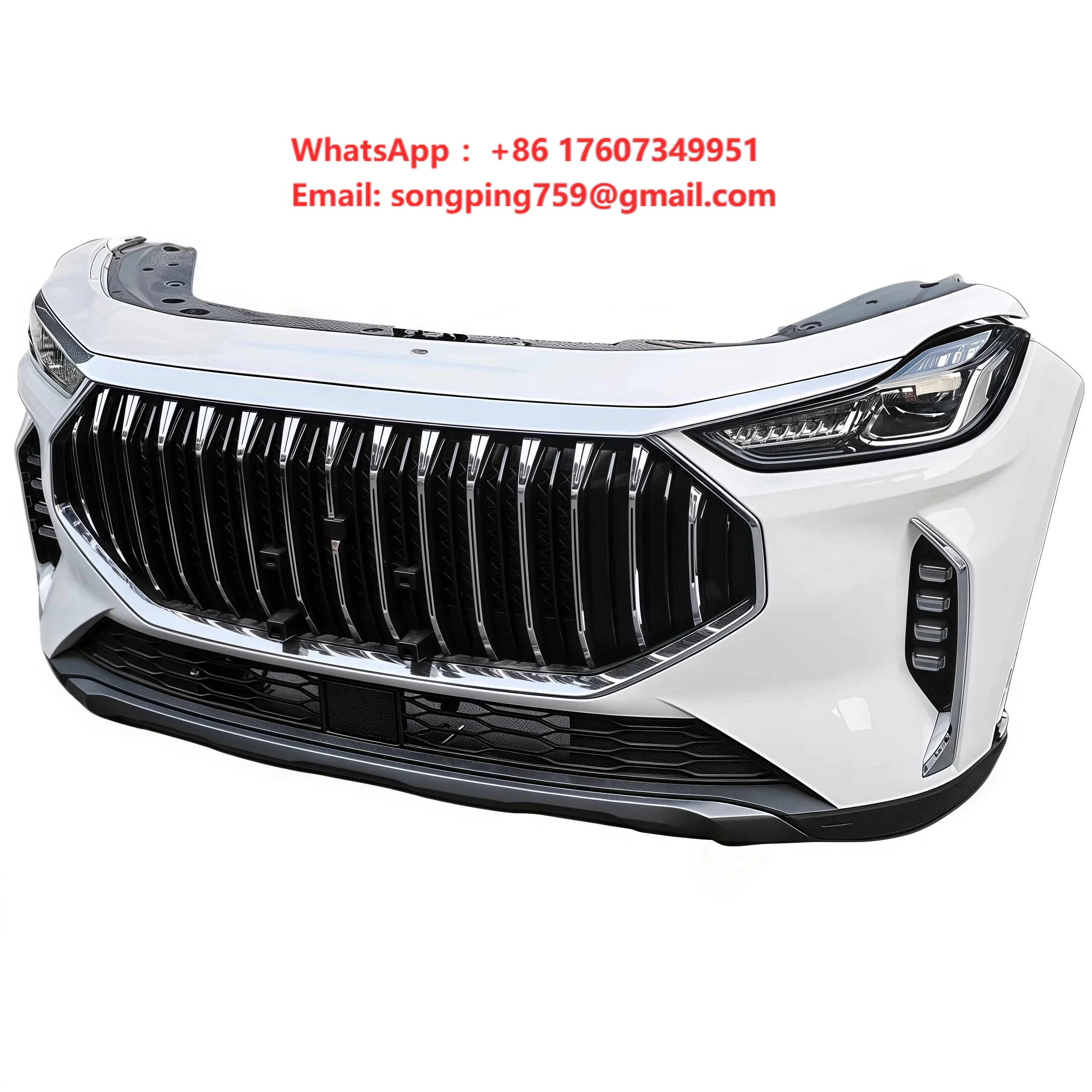 Suitable for Chery Jetour X70plus Front Grille and Bumper Assembly, Grille Decorative Strip Headlights and Fan Radiator