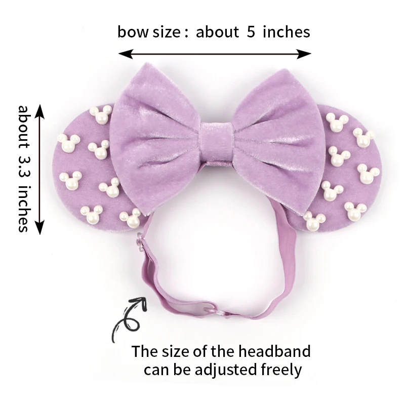 New Adjustable Mouse Ears Headband Disney Women 5\