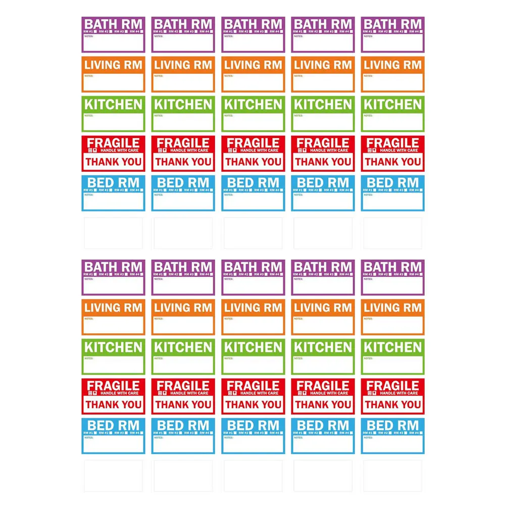 

300pcs Blank Sticky Labels Sticker For Sorting Classification Tag Stickers Tabs Home Organization White Adhesive Label Stickers