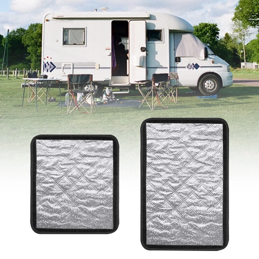 

RV Blackout Door Curtain Foldable Sunshade Privacy Travel Trailer Camping Side Shade Sunshade