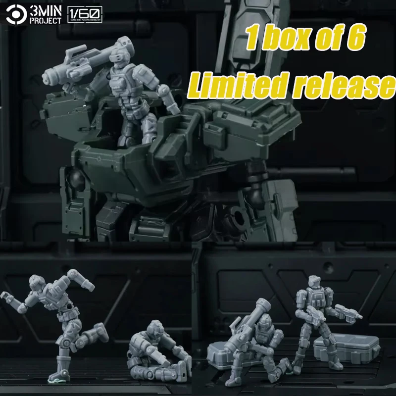 Фигурка Шейка, материка, 1/60, мини-фигурка водителя Force, подходит для сборки серии 3 минуты, индивидуальные коллекционные подарки робота